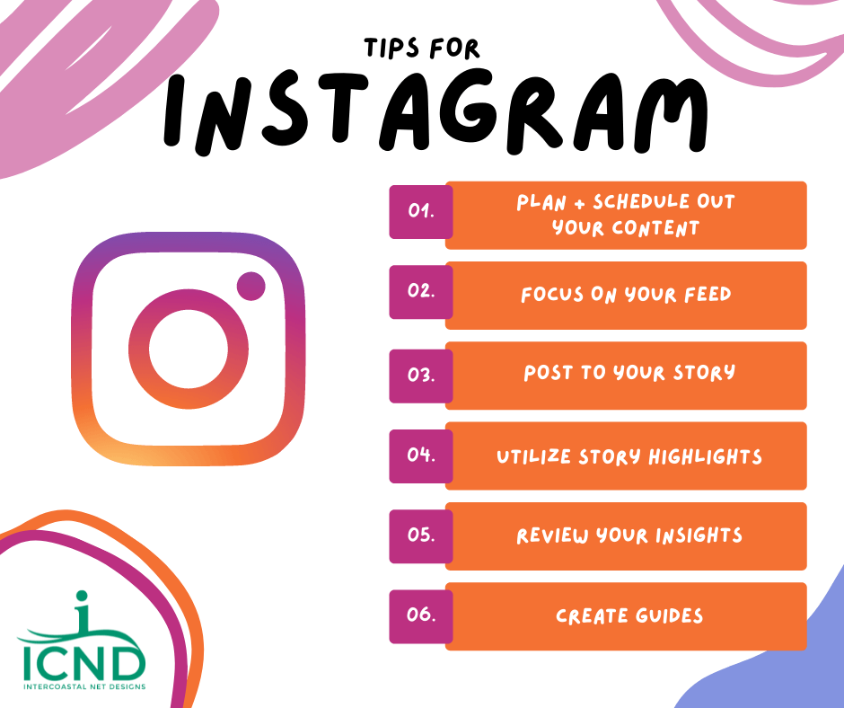 making social media fun again with a graph showing tips and tricks for Instagram