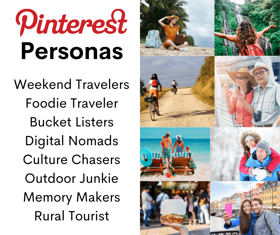 making social media fun again with a list of different Pinterest personas that you can target as provided by Pinterest