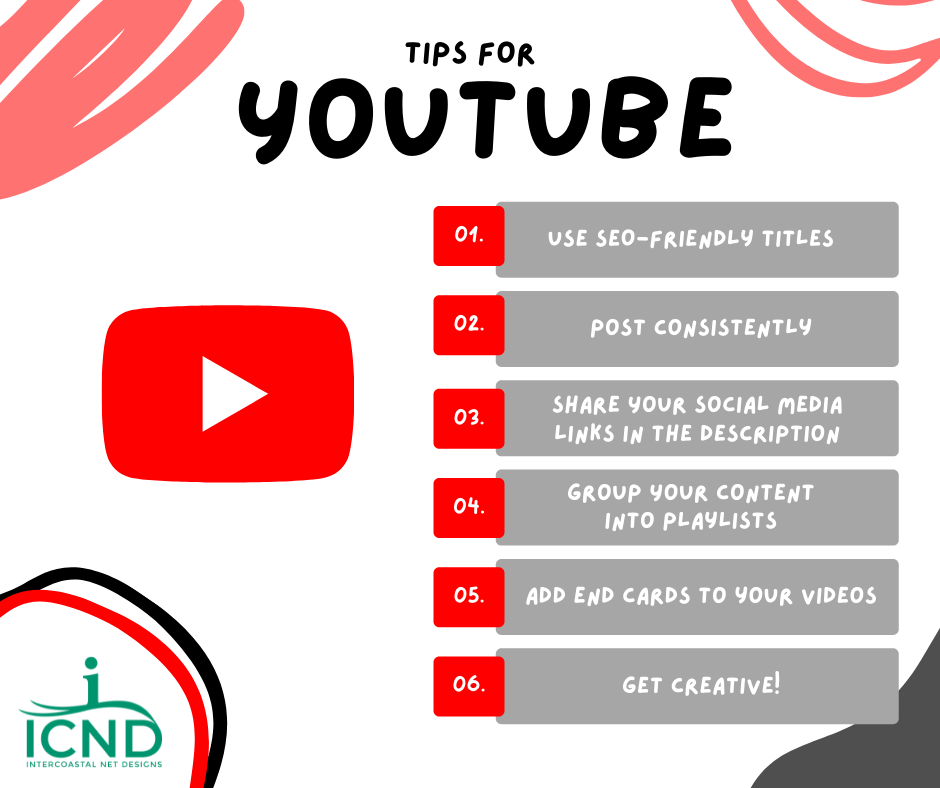 a graph of tips and tricks for YouTube users