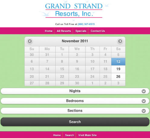 Grand Strand Resorts Goes Mobile